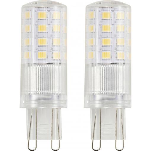 Sygonix SY-6442040 LED Energetická třída (EEK2021) E (A - G) G9 klasická žárovka 4.8 W = 48 W teplá bílá (Ø x d) 18 mm x 59 mm 2 ks