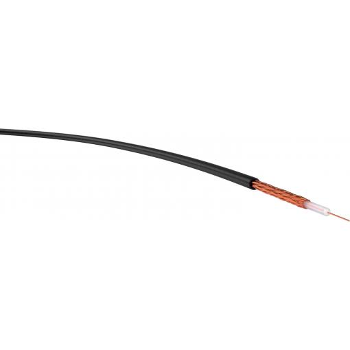 RG, VER RG 58 C/U 50 Ohm Sp.100 koaxiální kabel, vnější Ø: 4.95 mm, černá, 100 m