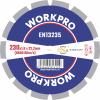WorkPro GSOSSE-4 Řezný kotouč 230 mm 1 ks keramika, Porcelán, mramor, zdivo, sklo, Vápenec, granit, přírodní kámen, pískovec
