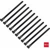 TRU COMPONENTS TC-13340648, TC-RT-150-7.6-B, stahovací pásky, 7.6 mm, 150 mm, černá, rozpojitelná, chemická odolnost, odolná vůči UV záření, 100 ks