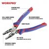 WorkPro WP231125 pro elektroniku a jemnou mechaniku kombinované kleště, 200 mm