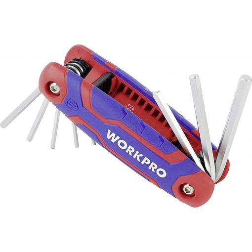 WorkPro vnější šestihran šestihranný klíč 1.5 mm, 2.0 mm, 2.5 mm, 3.0 mm, 4.0 mm, 5.0 mm, 6.0 mm, 8.0 mm