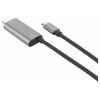 Renkforce USB-C® / HDMI kabelový adaptér USB-C ® zástrčka, Zástrčka HDMI-A, USB-C ® zásuvka 1.50 m černá RF-6409790 4K UHD, s nabíjecí zásuvkou Kabel pro