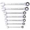 TOOLCRAFT TO-9626412 sada ráčnových jednostranných uzavřených klíčů 7dílná Délka klíče (cm) (jen pro nadpis) 8 - 19 mm
