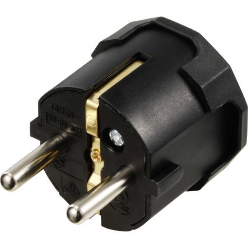 Sygonix SY-6629386 zástrčka polypropylen (PP) 250 V/AC černá