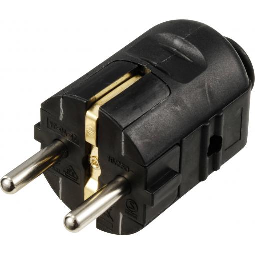 Sygonix SY-6629382 zástrčka polypropylen (PP) 250 V/AC černá