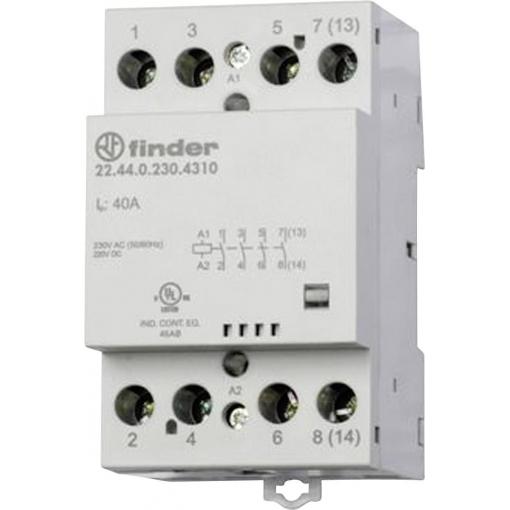 Finder 22.44.0.230.4310 stykač 4 spínací kontakty 230 V/DC, 230 V/AC 40 A Tray 1 ks