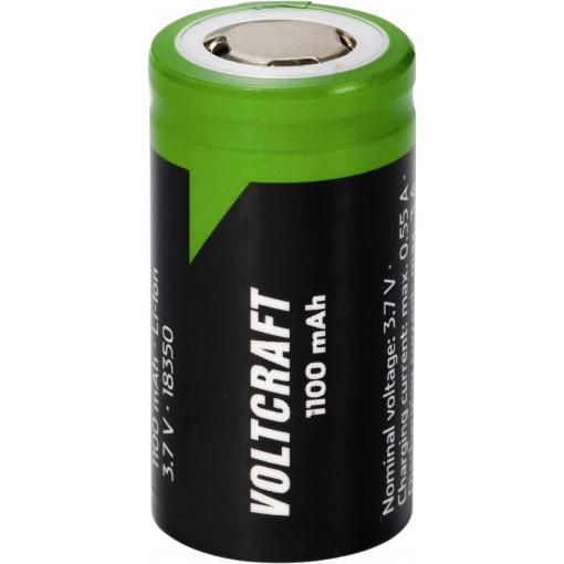VOLTCRAFT VC-18350 speciální akumulátor 18350 Flat-Top lithiová 3.7 V 1100 mAh 1 ks