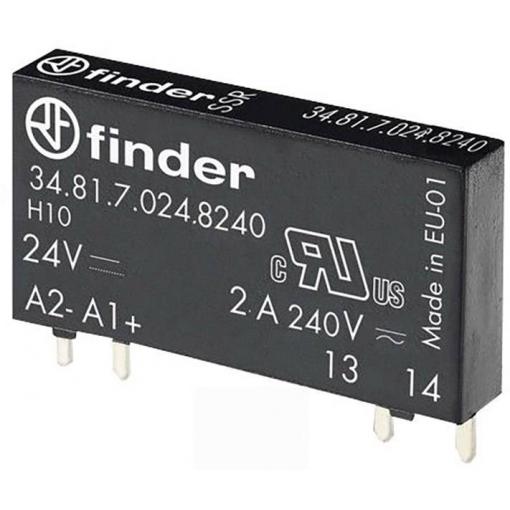 Finder polovodičové relé 34.81.7.024.8240-20 Spínací napětí (max.): 275 V/AC spínání při nulovém napětí 1 ks