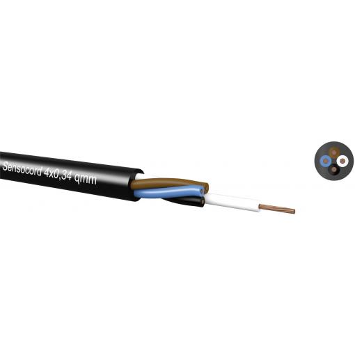 Kabeltronik 245303409-1 senzorový kabel Sensocord® 3 x 0.34 mm² černá metrové zboží