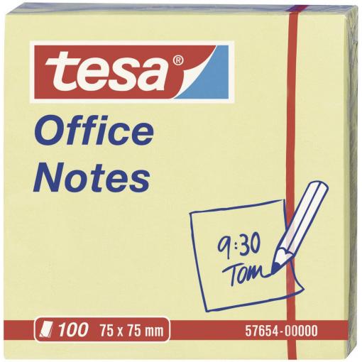 tesa samolepící poznámka 57654-00000 75 mm x 75 mm žlutá 100 listů