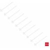 TRU COMPONENTS TC-13030668, TC-WM-100-2.5-N, stahovací pásky, 2.5 mm, 100 mm, přírodní, s křídlovým uzávěrem, chemická odolnost, 100 ks