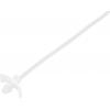 TRU COMPONENTS TC-13030668, TC-WM-100-2.5-N, stahovací pásky, 2.5 mm, 100 mm, přírodní, s křídlovým uzávěrem, chemická odolnost, 100 ks