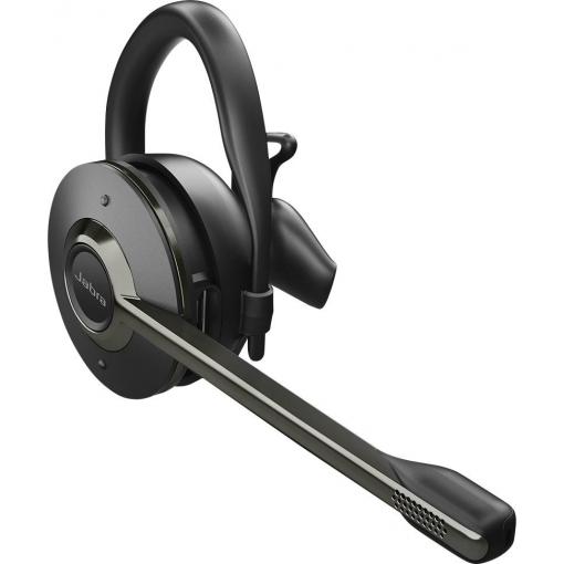 Jabra Engage 65 SE Convertible Headset otevřená (On Ear) DECT, kabelová mono černá Potlačení hluku Vypnutí zvuku mikrofonu, NFC