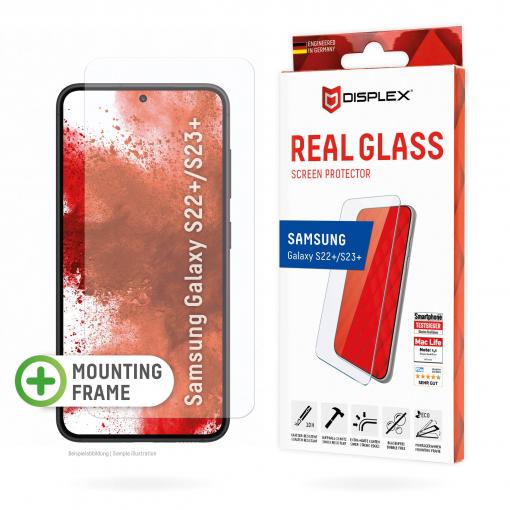 DISPLEX E.V.I. - DISPLEX Real Glass - Bildschirmschutz für Handy ochranné sklo na displej smartphonu Samsung Galaxy S22+, Galaxy S23+ 1 ks Chránící proti
