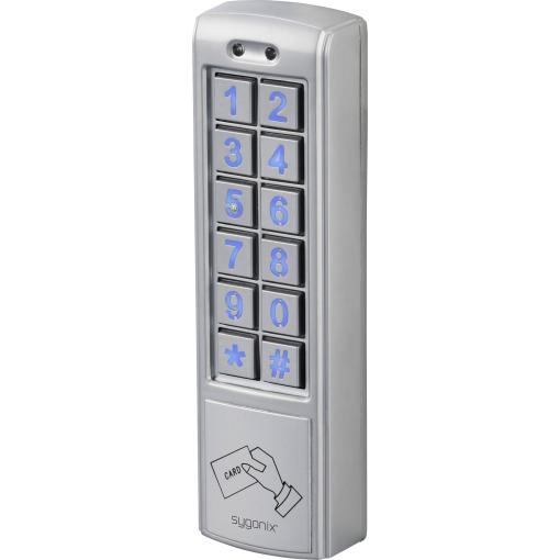Sygonix SY-6421352 kódovací klávesnice s RFID povrchová montáž 12 V DC/AC, 24 V DC/AC, IP66, s podsvícenou klávesnicí