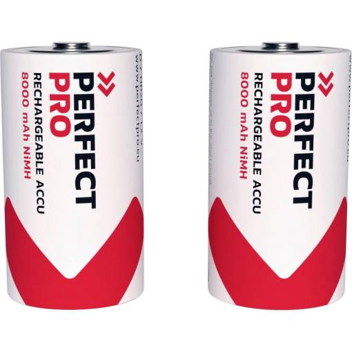 PerfectPro akumulátor velké mono D Ni-MH 8000 mAh 1.2 V 2 ks