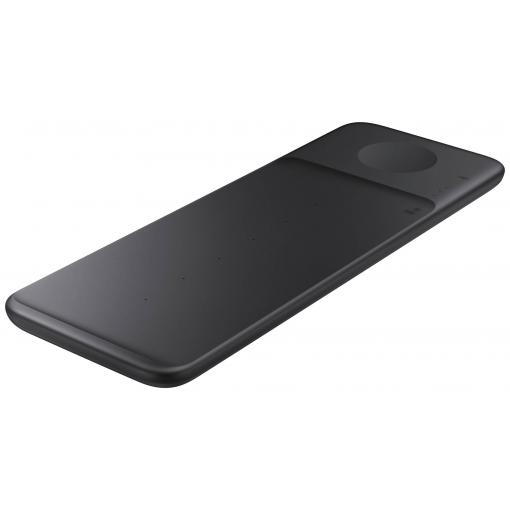 Samsung EP-P6300 Wireless Charger Trio indukční nabíjecí stanice, bezdrátová nabíječka, Rychlonabíječka, Magnetické připojení, Bezdrátové nabíjení Qi, černá