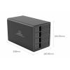 Renkforce RF-6647598 8,9 cm (3,5 palce) kryt pevného disku 4 Bay 3.5 palec USB 3.0