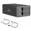 Renkforce RF-6647596 8,9 cm (3,5 palce) kryt pevného disku 2 Bay 3.5 palec USB 3.0