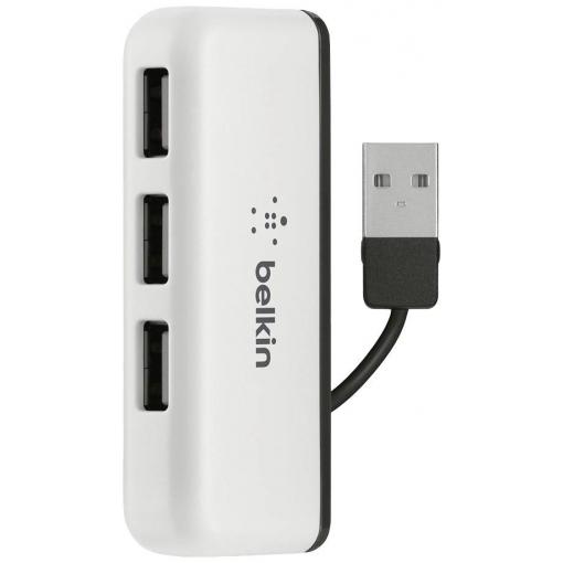 Belkin F4U021bt USB Hub 4 porty USB-A USB 2.0 480 MBit/s bílá F4U021bt