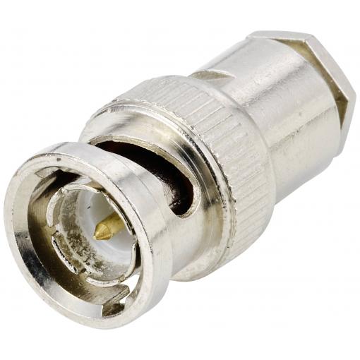 TRU COMPONENTS TC-9920748 BNC konektor zástrčka, rovná 75 Ω 1 ks