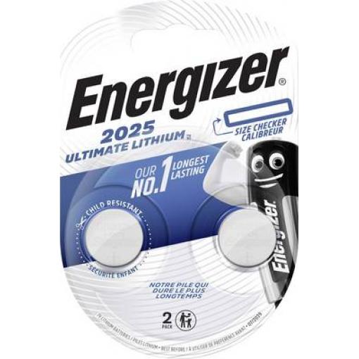 Baterie ENERGIZER CR 2025 B2 Ultimate Lithium cena za balení 2 ks