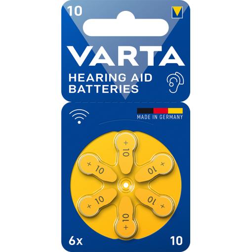 Baterie do  naslouchátek VARTA Hearing Aid Battery 10 24610 PR70 cena za balení 6 ks