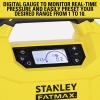 STANLEY SXVI02001, Akumulátorový kompresor, 10 bar, 12V adaptér pro napájení přes kabel, digitální displej