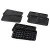 DOMO SANDWICH-WAFFEL-GRILL 3-IN-1 INKY BLACK toustovač černá