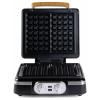 DOMO WAFFELEISEN – INKY BLACK vaflovač indikátor, nepřilnavý povlak, plynulý regulátor teploty, funkce časovače černá