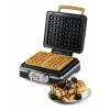 DOMO WAFFELEISEN – INKY BLACK vaflovač indikátor, nepřilnavý povlak, plynulý regulátor teploty, funkce časovače černá