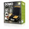 DOMO WAFFELEISEN – INKY BLACK vaflovač indikátor, nepřilnavý povlak, plynulý regulátor teploty, funkce časovače černá