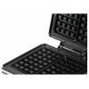 DOMO WAFFELEISEN – INKY BLACK vaflovač indikátor, nepřilnavý povlak, plynulý regulátor teploty, funkce časovače černá