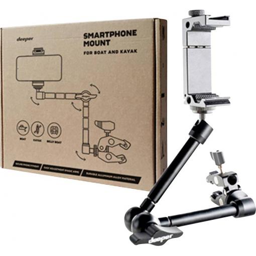 deeper Deeper Smartphonehalterung für Boote/Kayak videodržák matná černá Vhodné pro mobil: Smartphones mit einer Breite zwischen 65 - 95 mm