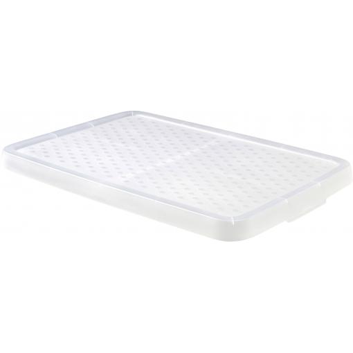 Curver 230303 otočný stohovací zásobník , ESSENTIALS Deckel für 45L Boxen, transparentní, 1 ks