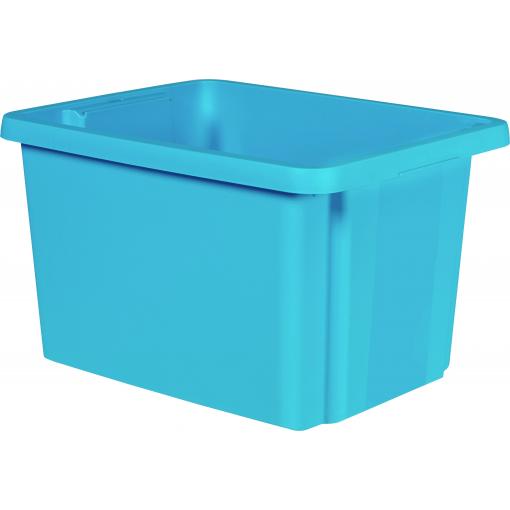 Curver 225501 otočný stohovací zásobník , ESSENTIALS Drehstapelbox 26L, blau, stohovatelné, modrá, 1 ks