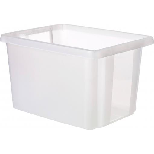 Curver 225497 otočný stohovací zásobník , ESSENTIALS Drehstapelbox 26L, transparent, stohovatelné, transparentní, 1 ks