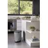 Curver CHIC BIN STYLE Abfallbehälter M [25L], silber 272236 odpadkový koš, plast, stříbrná, 1 ks