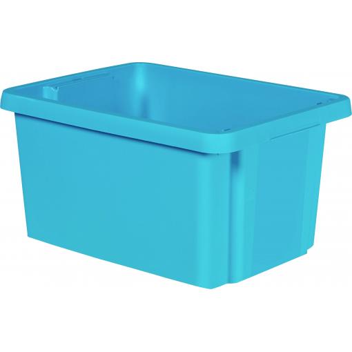 Curver 225366 Úložný box, ESSENTIALS Drehstapelbox 16L, blau, stohovatelné, modrá, 1 ks
