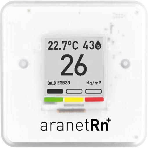 aranet Radon Plus radonový měřič , 0, 0, 0 - 4000, 50, 85 Bq/m³, °C, %