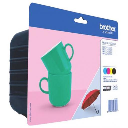 Brother Ink LC227XLVALBP originál kombinované balení černá, azurová, purppurová, žlutá LC227XLVALBP