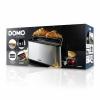 DOMO TOASTER 2 Schlitze für 4 Toasts topinkovač s vestavěnou funkcí ohřívání pečiva