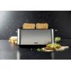 DOMO TOASTER 2 Schlitze für 4 Toasts topinkovač s vestavěnou funkcí ohřívání pečiva