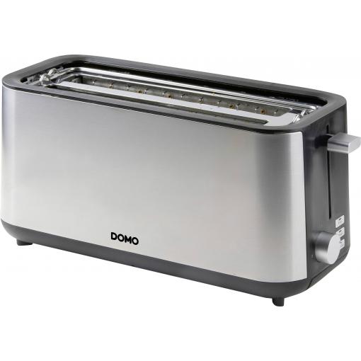 DOMO TOASTER 2 Schlitze für 4 Toasts topinkovač s vestavěnou funkcí ohřívání pečiva