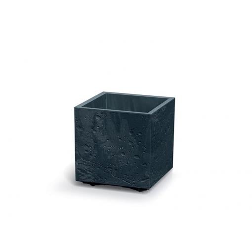 Květináč SIERRA SQUARE BETON EFFECT antracit 28,8cm