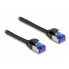 Delock 80225 RJ45 síťové kabely, propojovací kabely CAT 6A S/FTP 0.25 m černá 1 ks