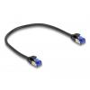 Delock 80225 RJ45 síťové kabely, propojovací kabely CAT 6A S/FTP 0.25 m černá 1 ks