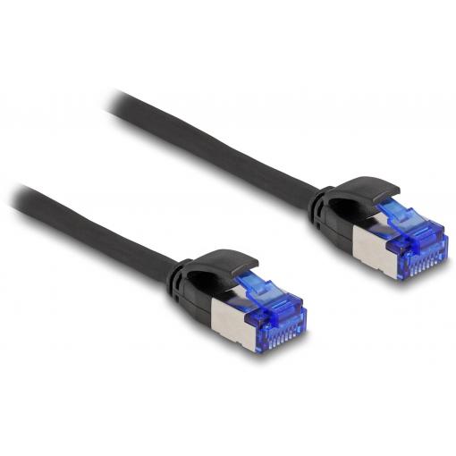 Delock 80227 RJ45 síťové kabely, propojovací kabely CAT 6A S/FTP 1.00 m černá 1 ks