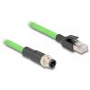 Delock 80429 RJ45 / M 12 síťové kabely, propojovací kabely Kabel SF/UTP 5.00 m zelená 1 ks